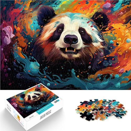 Puzzle für Erwachsene 1000 Teile Panda Lernspiele Heimdekoration Puzzle 50 x 75 cm geeignet als Schreibtischdekoration Puzzle für Erwachsene 1000 Teile Panda Lernspiele Heimdekoration Puzzle 50 x 75 cm geeignet als Schreibtischdekoration von DLBHSG