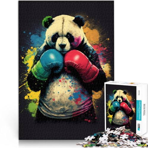 Puzzle für Erwachsene 1000 Teile Panda anspruchsvolles Spiel 50 x 75 cm ganze Familie ab 14 Jahren von DLBHSG
