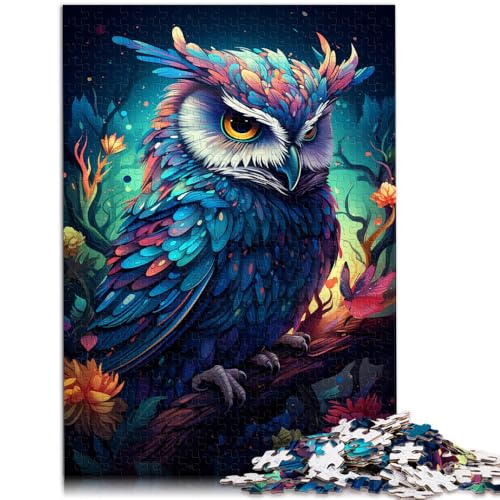 Puzzle für Erwachsene 1000 Teile Planet Eule Lernspiele für Zuhause DIY-Spielzeug 50 x 75 cm geeignet als Schreibtischdekoration für Kinder ab 14 Jahren von DLBHSG