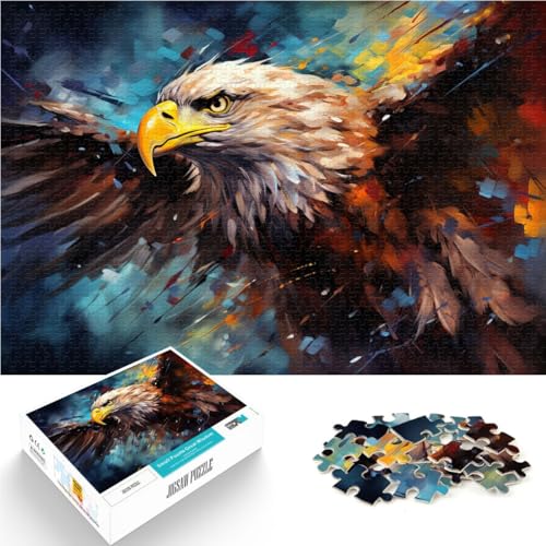 Puzzle für Erwachsene 1000 Teile Psychedelischer Adler Lernspiele für Zuhause DIY-Spielzeug 26 x 38 cm einzigartige Heimdekoration und Geschenke für 14-Jährige Puzzle für Erwachsene 1000 Teile Psychedelischer Adler Lernspiele für Zuhause DIY-Spielzeug 26 x 38 cm einzigartige Heimdekoration und Geschenke für 14-Jährige von DLBHSG