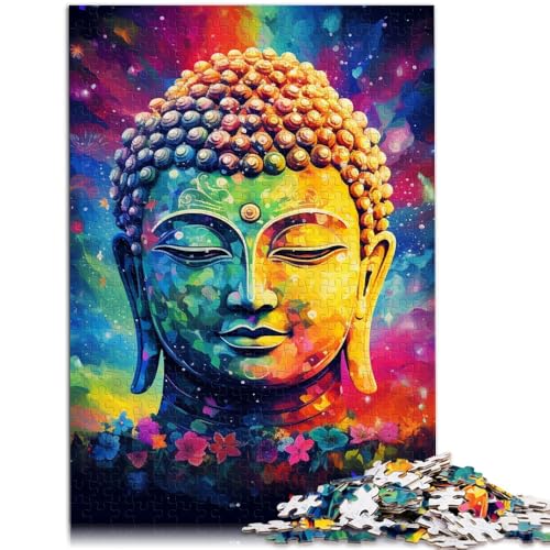 Puzzle für Erwachsene 1000 Teile Psychedelischer Buddha pädagogisches Spielzeug zum Stressabbau 50 x 75 cm einzigartige Geburtstage und Geschenke von DLBHSG