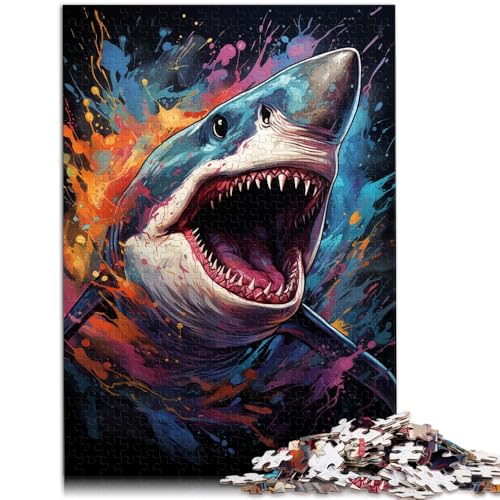 Puzzle für Erwachsene 1000 Teile Psychedelischer Hai Denkspiel 50 x 75 cm Geburtstagsgeschenk Geschenke Wandkunst für Kinder ab 14 Jahren Puzzle für Erwachsene 1000 Teile Psychedelischer Hai Denkspiel 50 x 75 cm Geburtstagsgeschenk Geschenke Wandkunst für Kinder ab 14 Jahren von DLBHSG