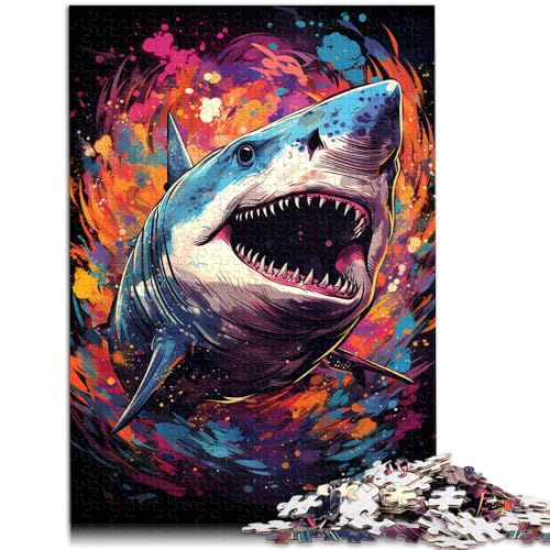 Puzzle für Erwachsene 1000 Teile Psychedelischer Hai Heimdekoration Puzzlespielzeug 26 x 38 cm anspruchsvolles Spiel und Familienspiel für Teenager ab 14 Jahren Puzzle für Erwachsene 1000 Teile Psychedelischer Hai Heimdekoration Puzzlespielzeug 26 x 38 cm anspruchsvolles Spiel und Familienspiel für Teenager ab 14 Jahren von DLBHSG