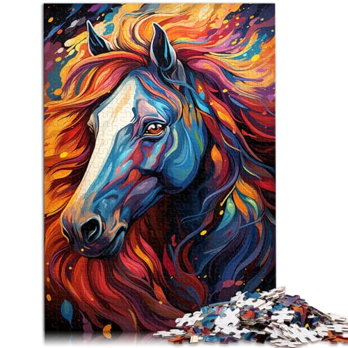 Puzzle für Erwachsene 1000 Teile Regenbogenpferd Spielzeug Denkspiel 50 x 75 cm Geeignet als Schreibtischdekoration Geeignet für Jugendliche ab 14 Jahren von DLBHSG