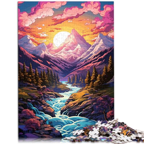 Puzzle für Erwachsene 1000 Teile Rocky Mountains Spielzeug Lernspiele Stressabbau 26x38cm Angebot als Geschenk für die ganze Familie von DLBHSG