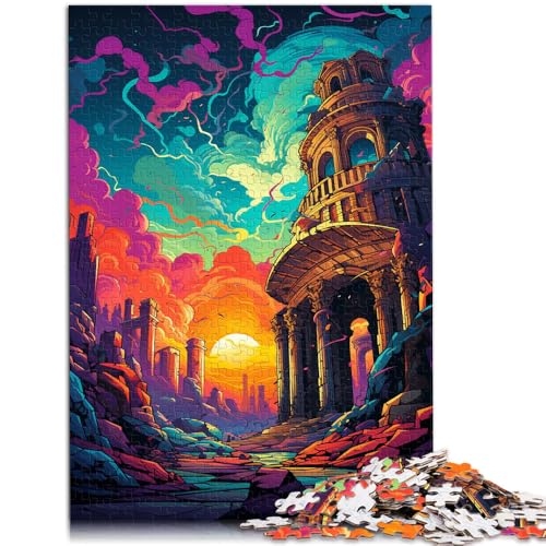 Puzzle für Erwachsene 1000 Teile Römische Ruinen anspruchsvolles Spiel 50 x 75 cm geeignet als Schreibtischdekoration von DLBHSG