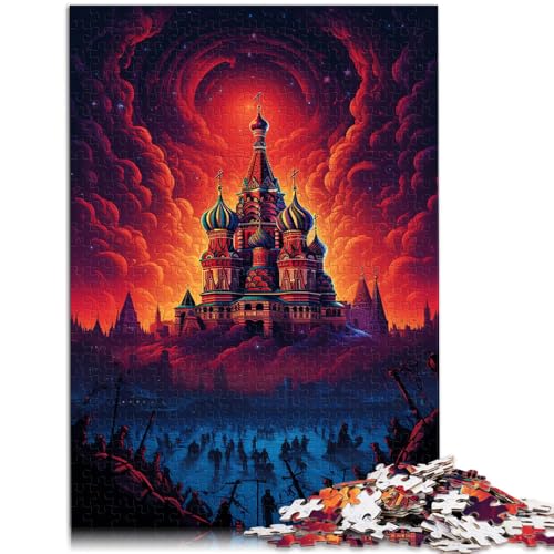Puzzle für Erwachsene 1000 Teile Russland Rotes Quadrat Spielzeug Lernspiele Stressabbau 26x38cm Einzigartige Geburtstags- und Geschenkideen von DLBHSG