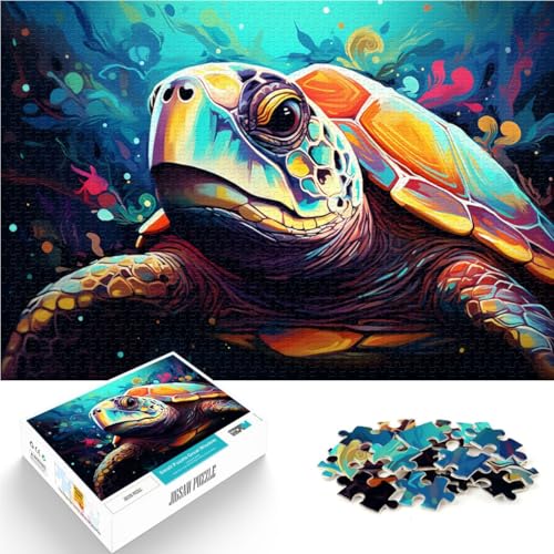 Puzzle für Erwachsene 1000 Teile Schildkröten Lernpuzzle 50 x 75 cm ganze Familie von DLBHSG
