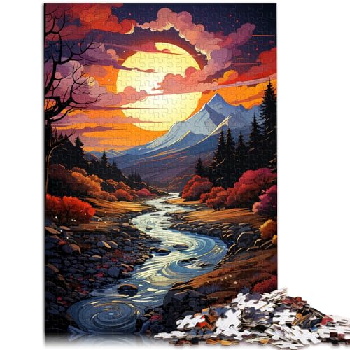 Puzzle für Erwachsene 1000 Teile Schöne Fantasielandschaft Spielzeug Lernspiele Stressabbau 26x38cm Geburtstagsgeschenk Geschenke Wandkunst von DLBHSG