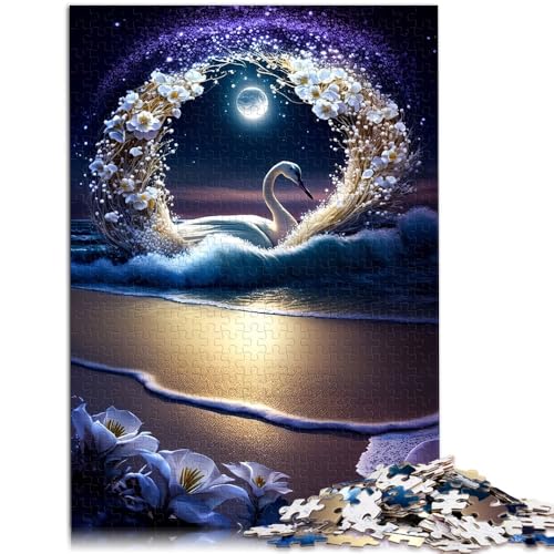Puzzle für Erwachsene 1000 Teile Schwan schönes Lernspielzeug Familienspiele 26 x 38 cm tolles Geschenk für die ganze Familie Puzzle für Erwachsene 1000 Teile Schwan schönes Lernspielzeug Familienspiele 26 x 38 cm tolles Geschenk für die ganze Familie von DLBHSG