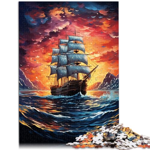 Puzzle für Erwachsene 1000 Teile Segelboot anspruchsvolles Spiel Puzzles 26 x 38 cm anspruchsvolles Spiel und Familienspiel für Teenager ab 14 Jahren von DLBHSG