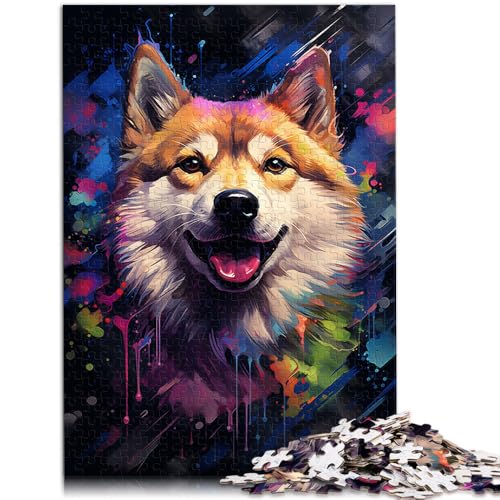 Puzzle für Erwachsene 1000 Teile Shiba Inu Lernspielzeug Familienspiele 26 x 38 cm Stressabbau schwierige Herausforderung von DLBHSG