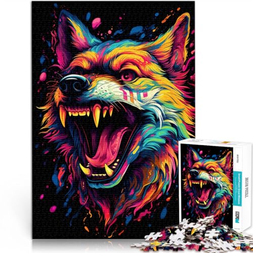 Puzzle für Erwachsene 1000 Teile Shiba Inu anspruchsvolles Tier-Spielzeug 26 x 38 cm mit passendem Poster und Quizblatt von DLBHSG