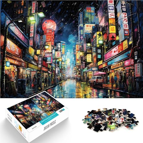 Puzzle für Erwachsene 1000 Teile Shibuya Yokocho Lernspielzeug 26 x 38 cm mit passendem Poster und Quizblatt für Teenager ab 14 Jahren Puzzle für Erwachsene 1000 Teile Shibuya Yokocho Lernspielzeug 26 x 38 cm mit passendem Poster und Quizblatt für Teenager ab 14 Jahren von DLBHSG