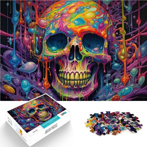 Puzzle für Erwachsene 1000 Teile Skelettwelt anspruchsvolles Spiel 26 x 38 cm Lernspiel für Geburtstag Weihnachten für 14-Jährige von DLBHSG