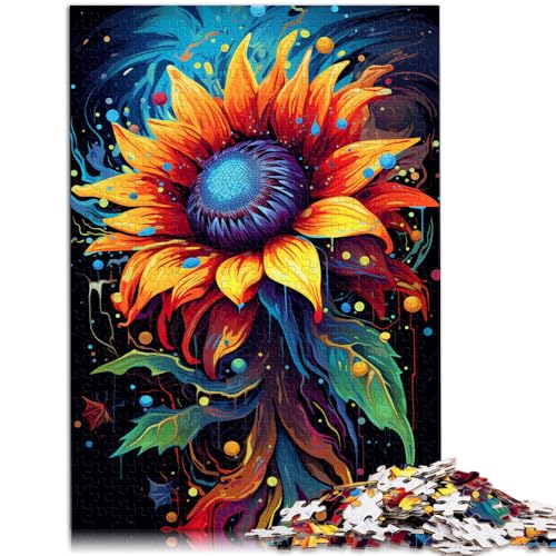 Puzzle für Erwachsene 1000 Teile Sonnenblumen Puzzle für Lernspiel Herausforderungsspielzeug 50 x 75 cm mit passendem Poster und Quizblatt Puzzle für Erwachsene 1000 Teile Sonnenblumen Puzzle für Lernspiel Herausforderungsspielzeug 50 x 75 cm mit passendem Poster und Quizblatt von DLBHSG