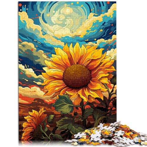 Puzzle für Erwachsene 1000 Teile Sonnenblumen wunderschöne Landschaft das Puzzle 50 x 75 cm anspruchsvolles Spiel und Familienspiel von DLBHSG