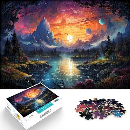 Puzzle für Erwachsene 1000 Teile Sonnenuntergangslandschaft Familienunterhaltungsspielzeug 26x38cm Lernspiel für Geburtstag Weihnachten Puzzle für Erwachsene 1000 Teile Sonnenuntergangslandschaft Familienunterhaltungsspielzeug 26x38cm Lernspiel für Geburtstag Weihnachten von DLBHSG