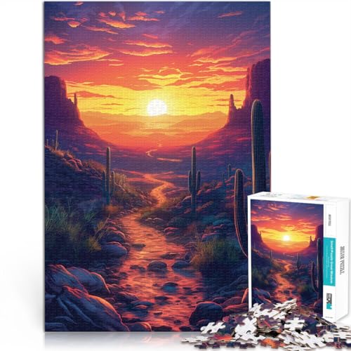 Puzzle für Erwachsene 1000 Teile Sonnenuntergangswüste Spielzeug Denkspiel 50 x 75 cm ganze Familie für Teenager ab 14 Jahren Puzzle für Erwachsene 1000 Teile Sonnenuntergangswüste Spielzeug Denkspiel 50 x 75 cm ganze Familie für Teenager ab 14 Jahren von DLBHSG