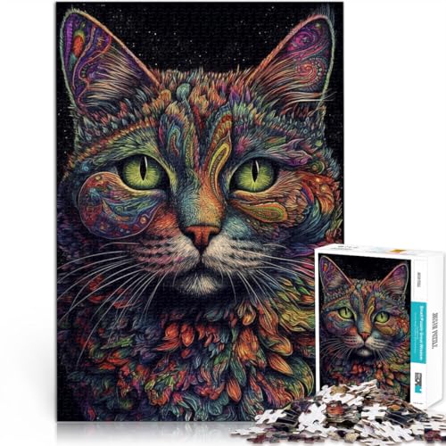 Puzzle für Erwachsene 1000 Teile Space Cats Puzzlespiel 50x75cm ganze Familie für Teenager ab 14 Jahren von DLBHSG
