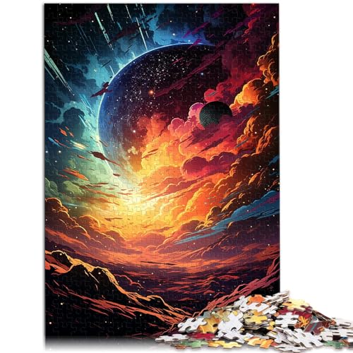 Puzzle für Erwachsene 1000 Teile Spaceball buntes Impossible Puzzle 50x75cm ganze Familie für Teenager ab 14 Jahren von DLBHSG