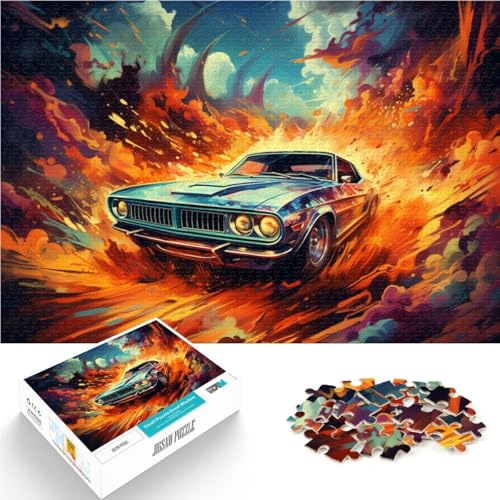 Puzzle für Erwachsene 1000 Teile Sportwagen-Quizspiel 50 x 75 cm. Helfen Sie dem Gehirn süchtig machende Spielzeuge zu trainieren und Geduld zu fördern. von DLBHSG