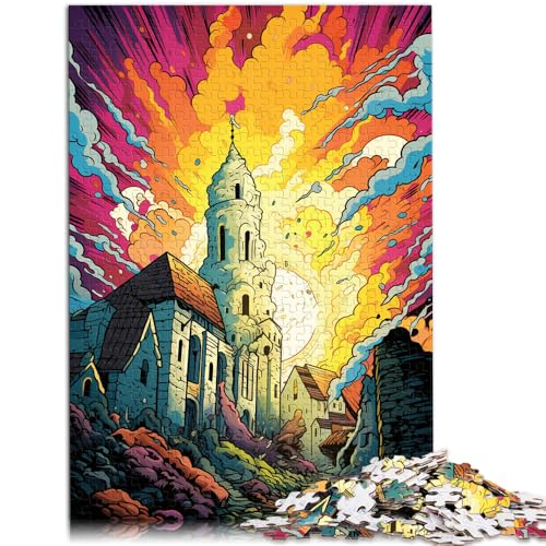 Puzzle für Erwachsene 1000 Teile Stadtmauer von Visby Spielzeug Lernspiele Stressabbau 50x75cm Geschenke für Freunde und Familie von DLBHSG