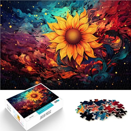 Puzzle für Erwachsene 1000 Teile Sternenhimmel Sonnenblumen Lernspielzeug Familienspiele 26 x 38 cm anspruchsvolles Spiel und Familienspiel Puzzle für Erwachsene 1000 Teile Sternenhimmel Sonnenblumen Lernspielzeug Familienspiele 26 x 38 cm anspruchsvolles Spiel und Familienspiel von DLBHSG