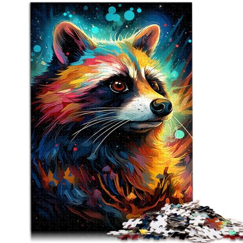 Puzzle für Erwachsene 1000 Teile Sternenhimmel Waschbär Spielzeug Lernspiele Stressabbau 50 x 75 cm Lernspiel für Geburtstag Weihnachten von DLBHSG