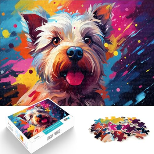 Puzzle für Erwachsene 1000 Teile Terrier anspruchsvolles Spiel Puzzles 26 x 38 cm anspruchsvolles Spiel und Familienspiel für Teenager ab 14 Jahren von DLBHSG