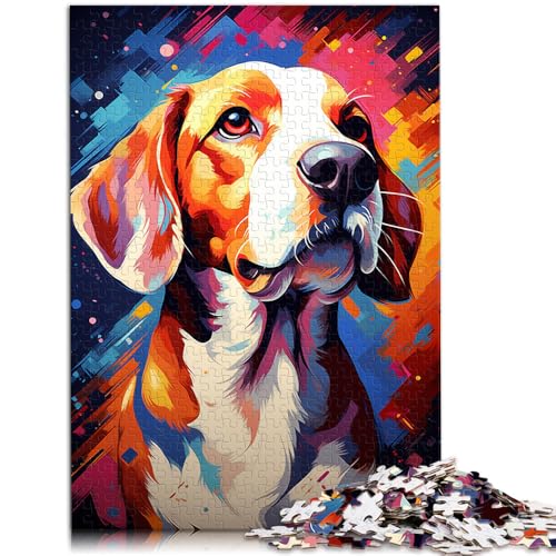 Puzzle für Erwachsene 1000 Teile Tier-Beagle DIY-Puzzle Spielzeug 26 x 38 cm Herausforderung für die Gehirnintelligenz süchtig machendes Spielzeug für Teenager ab 14 Jahren von DLBHSG
