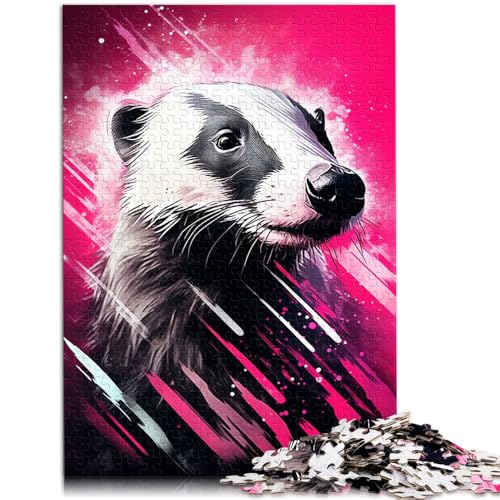 Puzzle für Erwachsene 1000 Teile Tiere Honigdachs Quizspiel 26 x 38 cm mit passendem Poster und Quizblatt für Teenager ab 14 Jahren Puzzle für Erwachsene 1000 Teile Tiere Honigdachs Quizspiel 26 x 38 cm mit passendem Poster und Quizblatt für Teenager ab 14 Jahren von DLBHSG