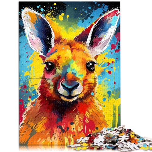 Puzzle für Erwachsene 1000 Teile Tierkänguru Spielzeug Lernspiele Stressabbau 50x75cm Stressabbau Staycation Zeit totschlagen von DLBHSG