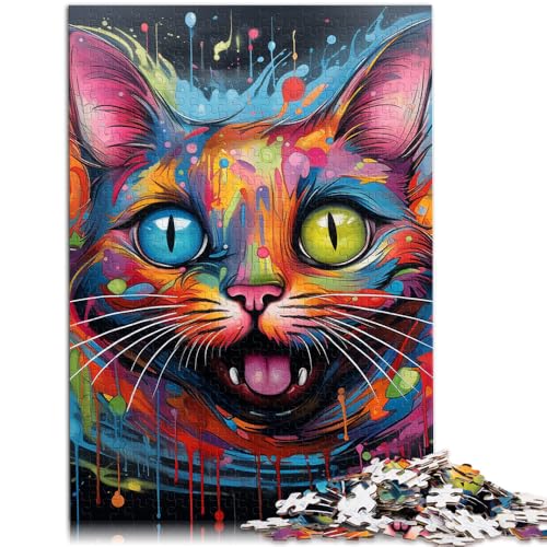 Puzzle für Erwachsene 1000 Teile Tierkatzen Lernpuzzle 26 x 38 cm anspruchsvolles Spiel und Familienspiel von DLBHSG