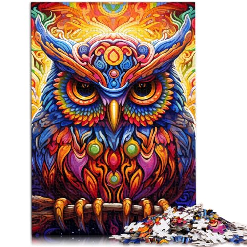 Puzzle für Erwachsene 1000 Teile Tierkunst Eulen-Quizspiel 50 x 75 cm ganze Familie für Teenager ab 14 Jahren von DLBHSG