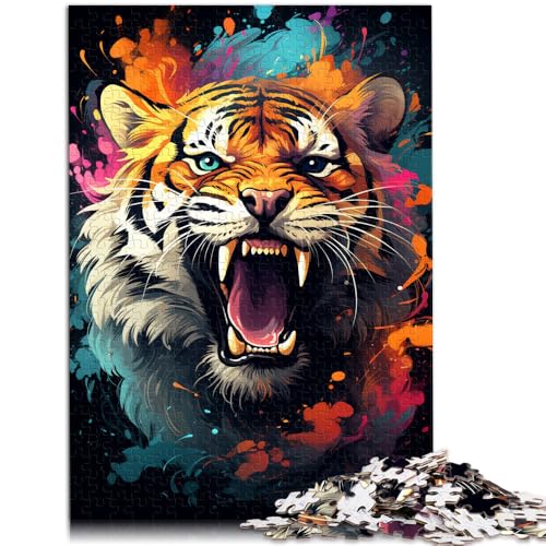Puzzle für Erwachsene 1000 Teile Tiger Familienspaß-Puzzle 50 x 75 cm mit vollständig ineinander greifenden zufällig geformten Teilen für 14-Jährige Puzzle für Erwachsene 1000 Teile Tiger Familienspaß-Puzzle 50 x 75 cm mit vollständig ineinander greifenden zufällig geformten Teilen für 14-Jährige von DLBHSG