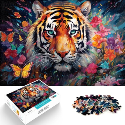 Puzzle für Erwachsene 1000 Teile Tiger-Lernspielzeug Familienspiele 50 x 75 cm mit passendem Poster und Quizblatt Puzzle für Erwachsene 1000 Teile Tiger-Lernspielzeug Familienspiele 50 x 75 cm mit passendem Poster und Quizblatt von DLBHSG