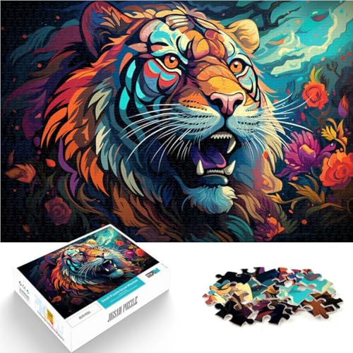 Puzzle für Erwachsene 1000 Teile Tiger-Puzzle Kunstwerk 26 x 38 cm Familienspiel zum Stressabbau schwierige Herausforderung für Kinder ab 14 Jahren Puzzle für Erwachsene 1000 Teile Tiger-Puzzle Kunstwerk 26 x 38 cm Familienspiel zum Stressabbau schwierige Herausforderung für Kinder ab 14 Jahren von DLBHSG