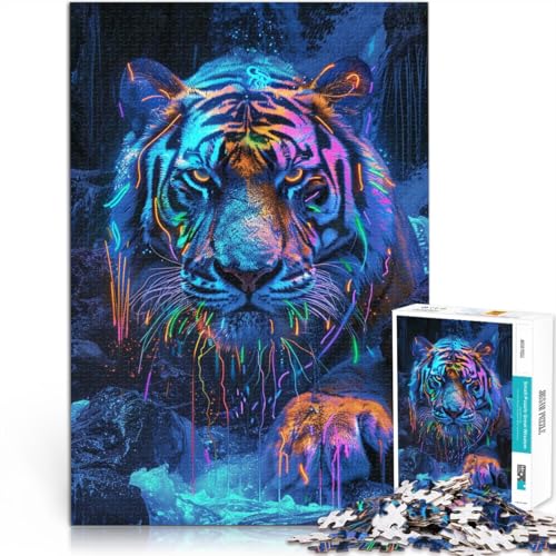 Puzzle für Erwachsene 1000 Teile Tiger-Wasserfall Präzisionsschnitt-Puzzle 26 x 38 cm Stressabbau Urlaub zu Hause Zeit totschlagen Puzzle für Erwachsene 1000 Teile Tiger-Wasserfall Präzisionsschnitt-Puzzle 26 x 38 cm Stressabbau Urlaub zu Hause Zeit totschlagen von DLBHSG