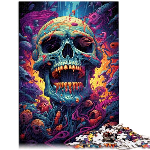 Puzzle für Erwachsene 1000 Teile Totenkopf Denkspiel 50 x 75 cm Spaß für Zuhause Geburtstagsgeschenk Reisegeschenk Puzzle für Erwachsene 1000 Teile Totenkopf Denkspiel 50 x 75 cm Spaß für Zuhause Geburtstagsgeschenk Reisegeschenk von DLBHSG