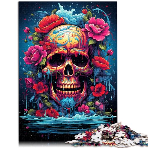 Puzzle für Erwachsene 1000 Teile Totenkopf und Rosen Quizspiel 50 x 75 cm Lernspiel für Geburtstag Weihnachten für Kinder ab 14 Jahren Puzzle für Erwachsene 1000 Teile Totenkopf und Rosen Quizspiel 50 x 75 cm Lernspiel für Geburtstag Weihnachten für Kinder ab 14 Jahren von DLBHSG