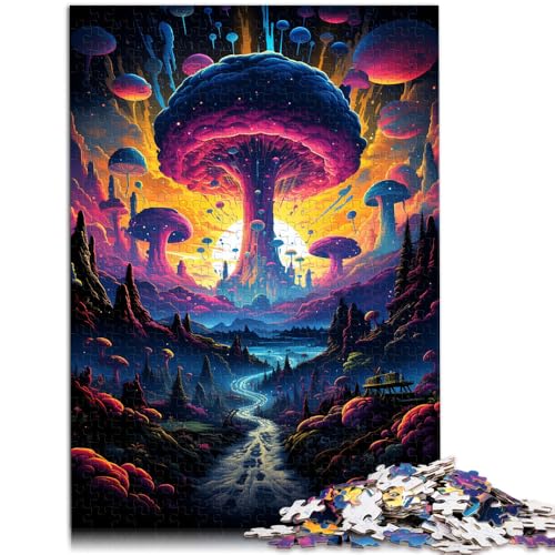 Puzzle für Erwachsene 1000 Teile Traumland-Lernpuzzle 50 x 75 cm mit passendem Poster und Quizblatt von DLBHSG
