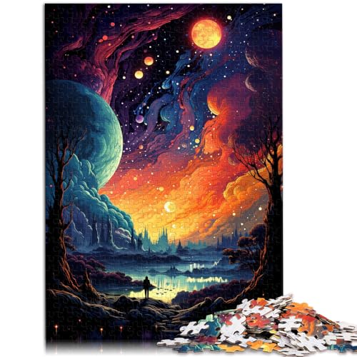 Puzzle für Erwachsene 1000 Teile Universum Spiele Spielzeug Geschenk 50 x 75 cm Herausforderung der Gehirnintelligenz süchtig machendes Spielzeug für 14-Jährige von DLBHSG