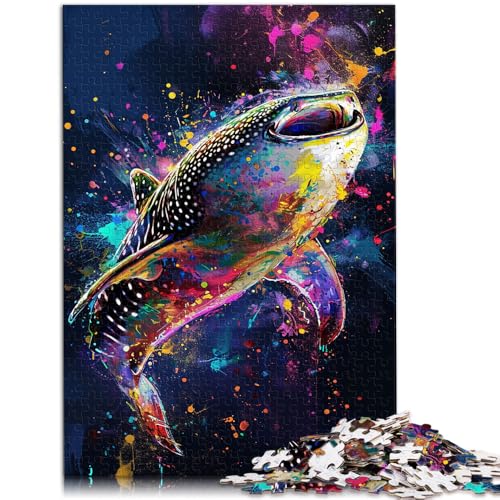 Puzzle für Erwachsene 1000 Teile Wal Familienunterhaltungsspielzeug 50 x 75 cm geeignet als Schreibtischdekoration für Teenager ab 14 Jahren von DLBHSG