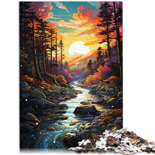 Puzzle für Erwachsene 1000 Teile Wald schwierig und herausfordernd 26 x 38 cm geeignet als Schreibtischdekoration für Teenager ab 14 Jahren von DLBHSG