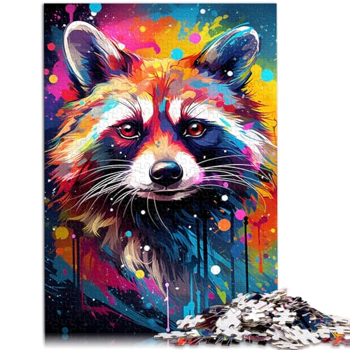 Puzzle für Erwachsene 1000 Teile Waschbär Familienspaß 50 x 75 cm ganze Familie und für Teenager ab 14 Jahren von DLBHSG