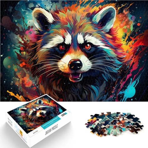 Puzzle für Erwachsene 1000 Teile Waschbär-Spielzeug Denkspiel 50 x 75 cm jedes Teil ist einzigartig – anspruchsvolles Familienspiel für Teenager ab 14 Jahren von DLBHSG