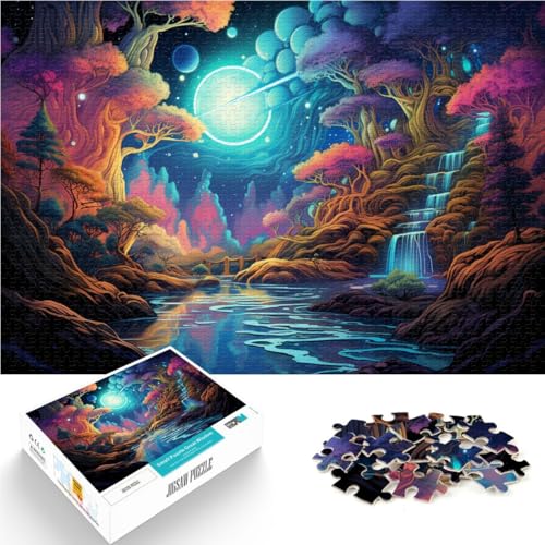 Puzzle für Erwachsene 1000 Teile Wasserfall Spielzeug Denkspiel 26 x 38 cm ganze Familie für Teenager ab 14 Jahren von DLBHSG
