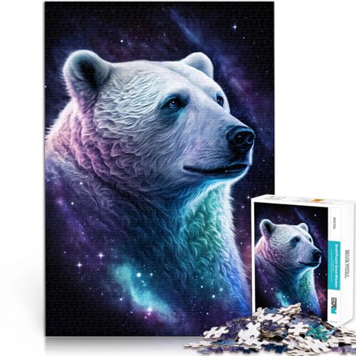 Puzzle für Erwachsene 1000 Teile Weltraum Galaxie Eisbär Quizspiel 26 x 38 cm tolles Geschenk für die ganze Familie für 14-Jährige Puzzle für Erwachsene 1000 Teile Weltraum Galaxie Eisbär Quizspiel 26 x 38 cm tolles Geschenk für die ganze Familie für 14-Jährige von DLBHSG
