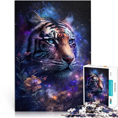 Puzzle für Erwachsene 1000 Teile Weltraum Tiger Blumen als Puzzle-Geschenk 26 x 38 cm tolles Geschenk für die ganze Familie für Teenager ab 14 Jahren Puzzle für Erwachsene 1000 Teile Weltraum Tiger Blumen als Puzzle-Geschenk 26 x 38 cm tolles Geschenk für die ganze Familie für Teenager ab 14 Jahren von DLBHSG
